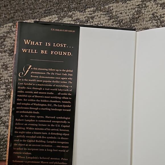 Dan Brown  Hardback cover The Lost Symbol book - Picture 4 of 4